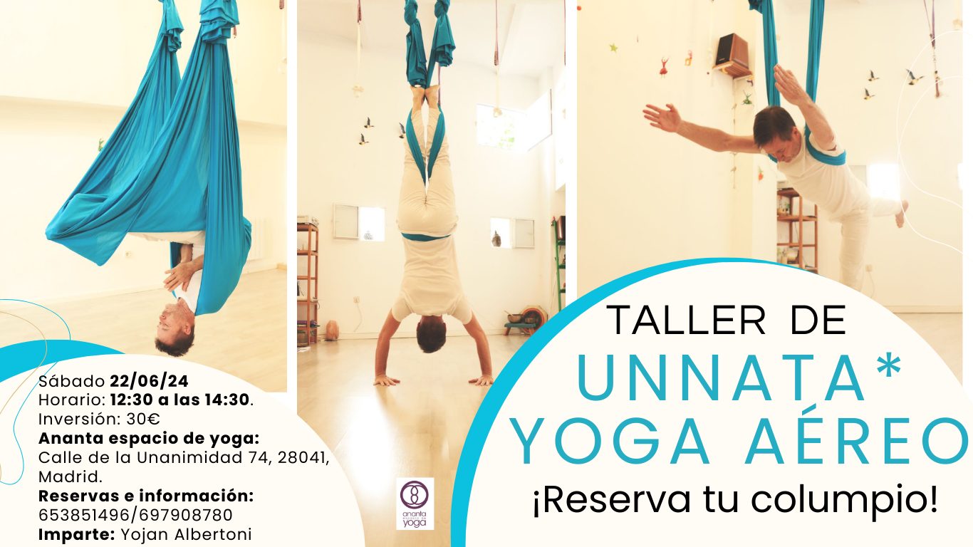 Taller Unnata yoga aéreo - Ananta Espacio de Yoga en Madrid